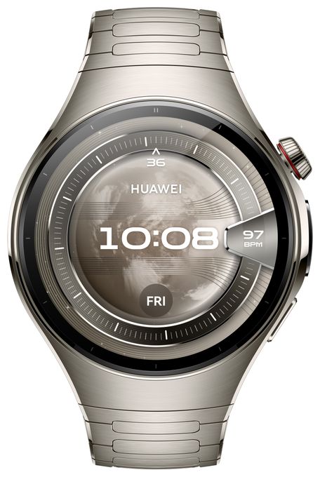Digital 46 mm Smartwatch Rund 310 ppi  Watch 5 (Silber) 