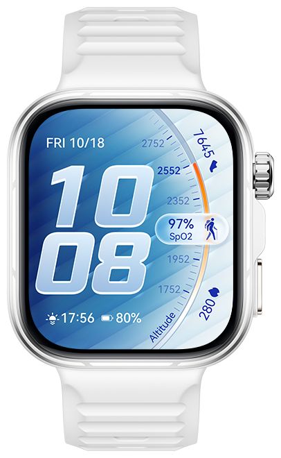 Digital 44.5 mm Smartwatch Rechteckig IP6X 240 h 328 ppi  Watch Fit 5 Pro (Weiß) 
