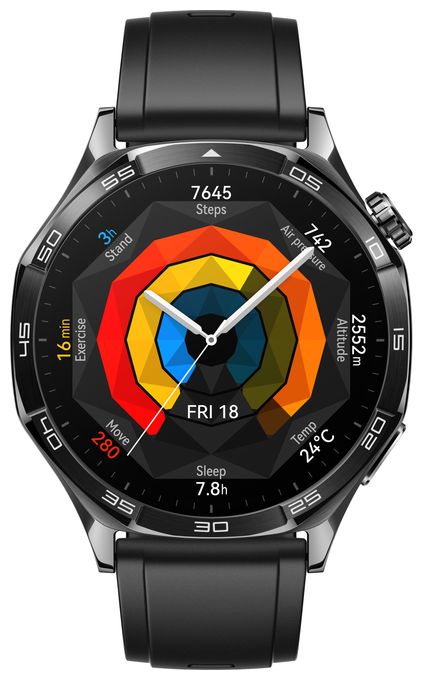 Digital 46 mm Smartwatch Rund IP69K 336 h 326 ppi  Watch GT5 (Schwarz) 
