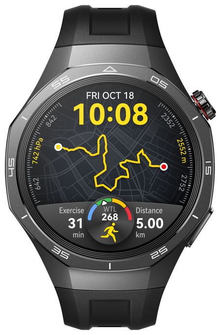 Digital 46 mm Smartwatch Rund IP69K 336 h 326 ppi  Watch GT5 Pro (Schwarz) 