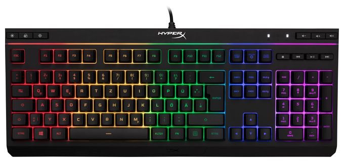RGB-LED Gaming Tastatur USB  HyperX Alloy Core(DE-Layout) (Schwarz) 