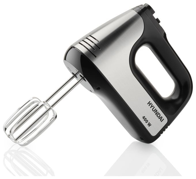 Handmixer 400 W 5 Stufen  HM708 (Schwarz, Edelstahl) 