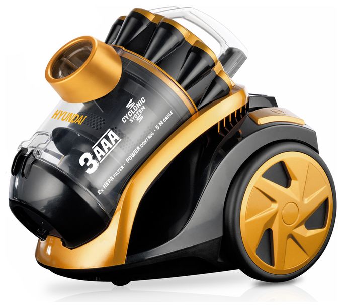 Bodenstaubsauger Beutellos 800 W HEPA  VC014 (Schwarz, Orange) 