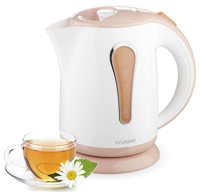 1,0 l Wasserkocher 1630 W  VK102O (Weiß, Orange) 