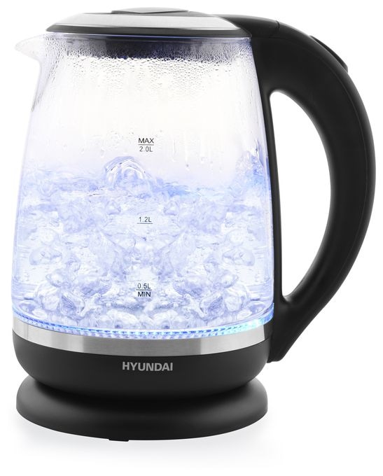 2,0 l Wasserkocher 2200 W (Schwarz, Transparent, Silber) VK745 