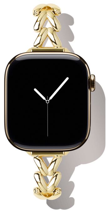 Armband 38mm Apple Watch Series 1–3 40mm Apple Watch Series 4–6 40mm Apple Watch SE (1st–3rd generation) 41mm Apple Watch Series 7–9 42mm Apple Watch Series 10–11  Delicate Chain Watch Band (Gold) 