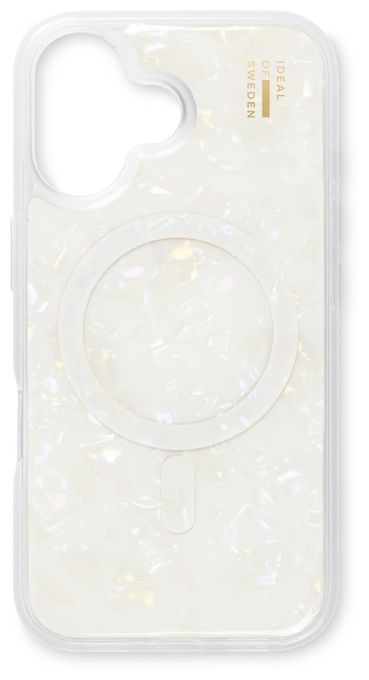 Cover für Apple iPhone 16  Pearlised Case MagSafe (Weiß) 