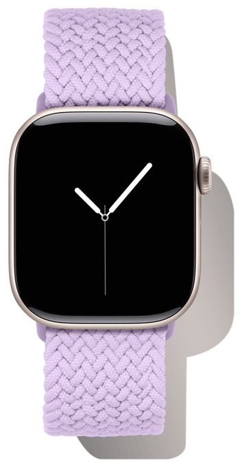 Armband 42 mm Apple Watch Series 1–3 44 mm Apple Watch Series 4–6 44 mm Apple Watch SE (1. – 3. Generation) 45 mm Apple Watch Series 7–9 46 mm Apple Watch Series 10–11 49 mm Apple Watch Ultra/Ultra 2–3 Lavender Milk Watch Band 
