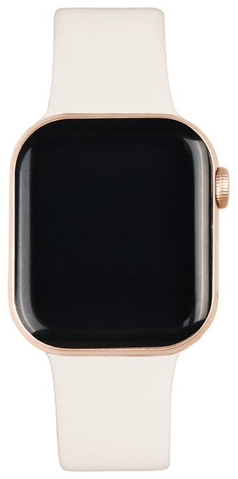 Armband 20 mm Apple Watch 38/40/41/42(Series10) - M/L  Silicone Watch Band (Weiß) 