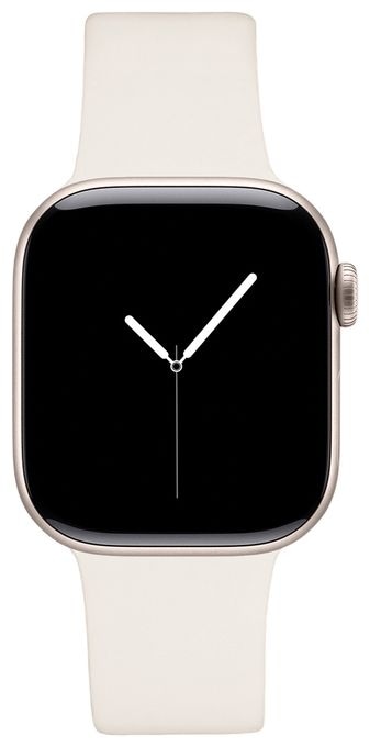 Armband 20 mm Apple Watch 42/44/45/46/49 - M/L  Silicone Watch Band (Weiß) 