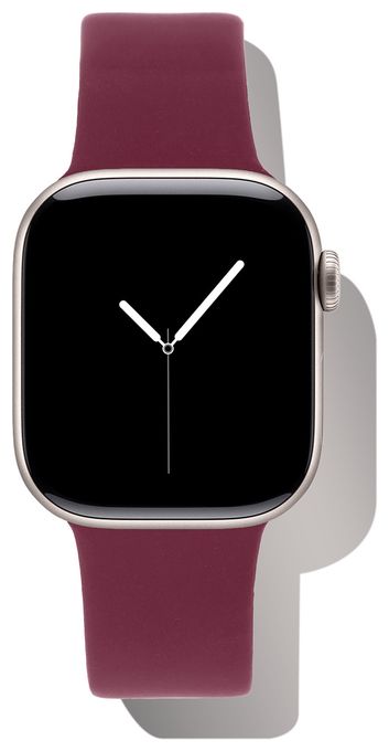 Armband S/M 20 mm Apple Watch 38/40/41/42 (Series10)  Silicone Watch Band (Rot) 