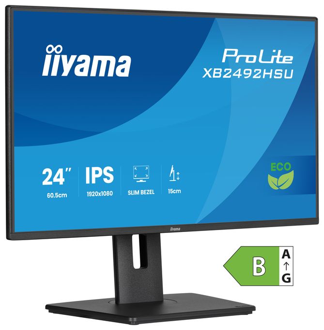 Full HD Monitor 60,5 cm (23.8 Zoll) 16:9 3 ms 300 cd/m²  ProLite XB2492HSU-B1 (Schwarz) 