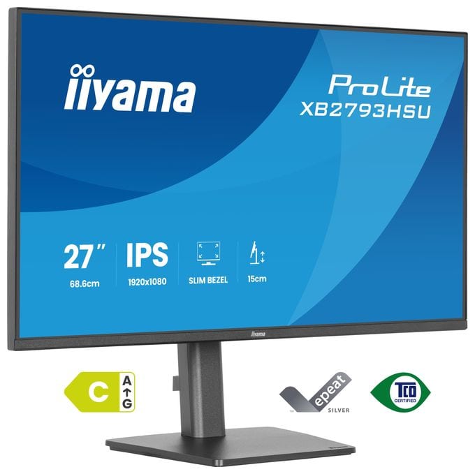 Full HD Monitor 68,6 cm (27 Zoll) 16:9 1 ms 350 cd/m²  ProLite XB2793HSU-B1 (Schwarz) 