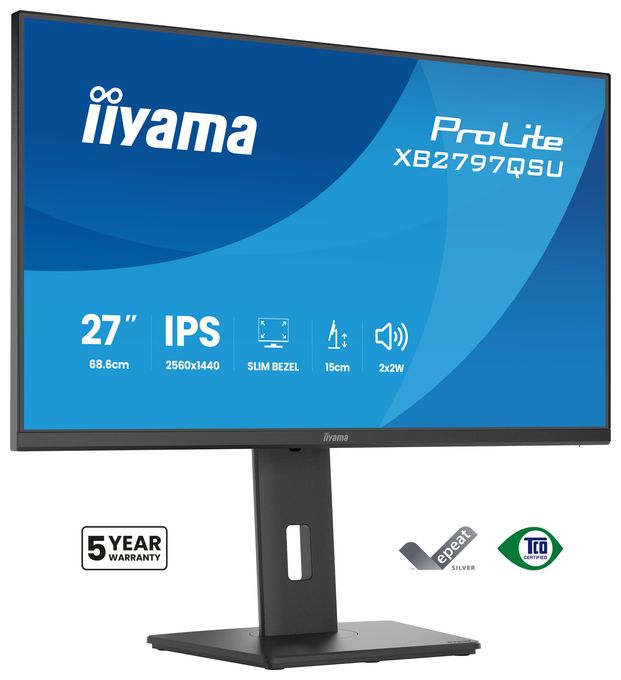 Quad HD Monitor 68,6 cm (27 Zoll) 16:9 1 ms 350 cd/m²  ProLite XB2797QSU-B1 (Schwarz) 