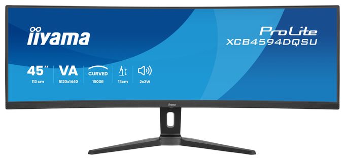 Quad HD Monitor 113 cm ( 44.5 Zoll) 32:9 2 ms 450 cd/m²  ProLite XCB4594DQSU-B1 (Schwarz) 