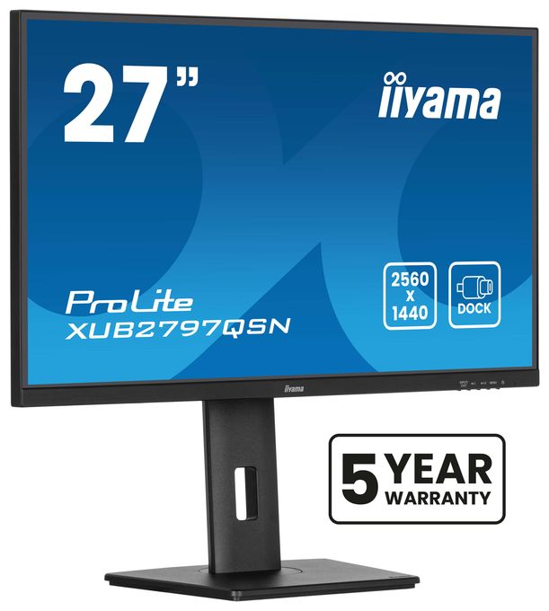 Quad HD Monitor 68,6 cm (27 Zoll) 16:9 1 ms 300 cd/m²  ProLite XUB2797QSN-B2 (Schwarz) 