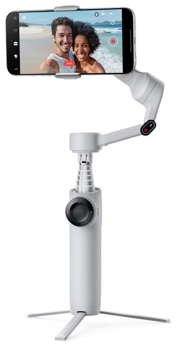 Stativ Gimbal für Smartphone faltbar Bluetooth  Flow 2 Standard Bundle (Hellgrau) 