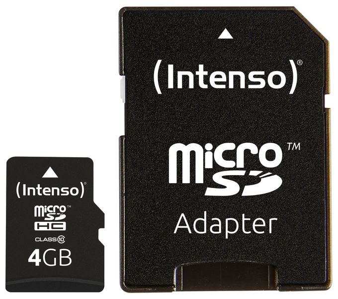 MicroSDHC Speicherkarte 4 GB Klasse 10 3413450 