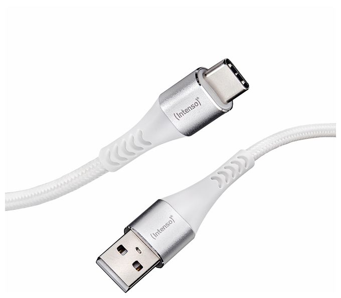 0,48 Gbit/s Stecker USB A auf USB C bis 60 W 1,5 m  7901102 (Weiß) 