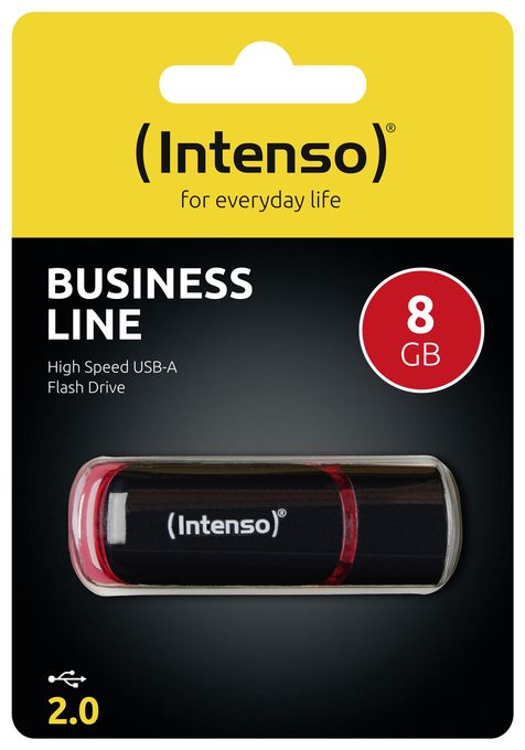 USB Typ-A Stick 8 GB  Business Line (Schwarz, Rot) 