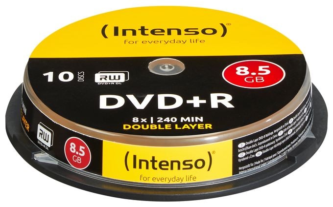 DVD+R 8.5GB, DL, 8x 