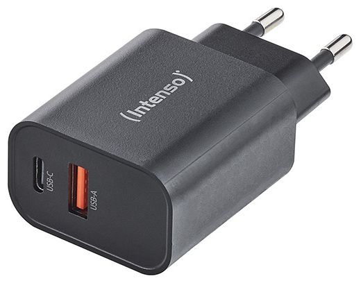 Power Adapter W30AC, 30W, USB-A und USB-C Anschluss, schwarz 