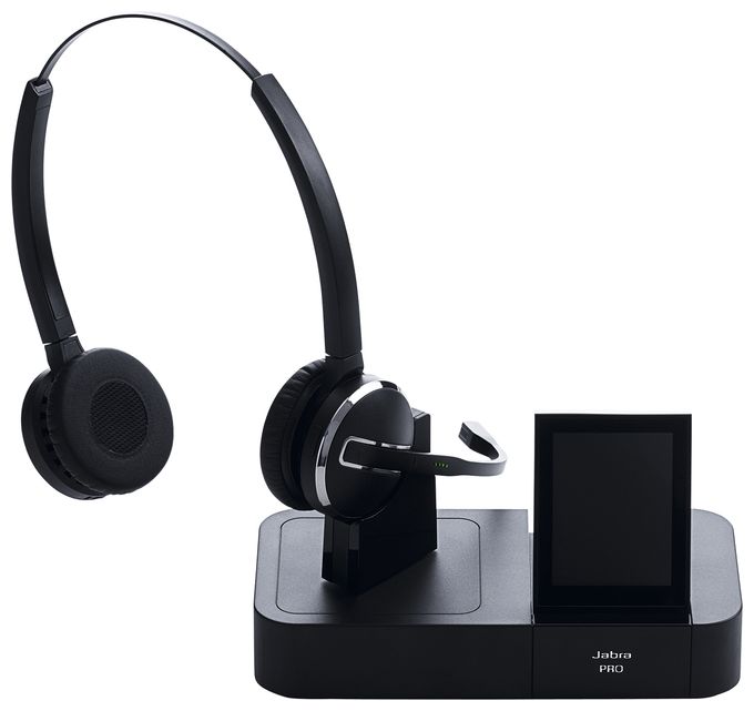 Ohraufliegender Kopfhörer kabellos Mikro-USB  Pro 9460 Duo (Schwarz) 