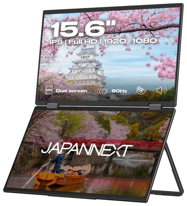 Full HD Monitor 39,6 cm (15.6 Zoll) 16:9 20 ms 250 cd/m²  JN-DMD-IPS156F (Schwarz) 