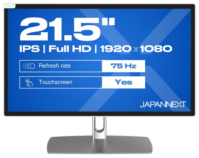 Full HD Monitor 54,6 cm (21.5 Zoll) 16:9 8 ms 250 cd/m²  JN-IPS2152FHDR-C65W-FLD-T (Grau) 