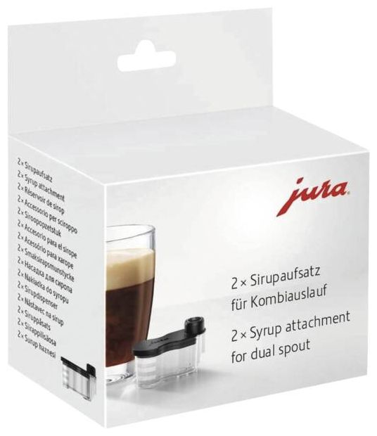 Syrup attachment (Schwarz, Transparent) 25069 Sirupaufsatz für Kombiauslauf (2er-Set) 
