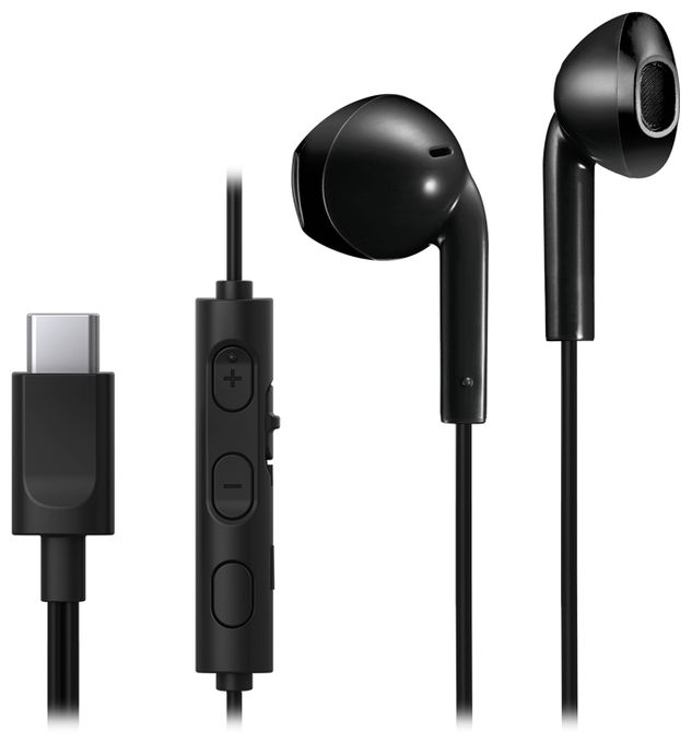 In-Ear Kopfhörer Kabelgebunden IPX2 USB Typ-C  HA-FR17UC (Schwarz) 