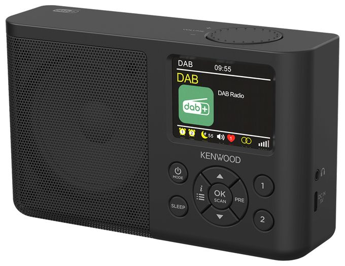 Bluetooth DAB, DAB+, FM Radio Tragbar  CR-M33DAB (Schwarz) 