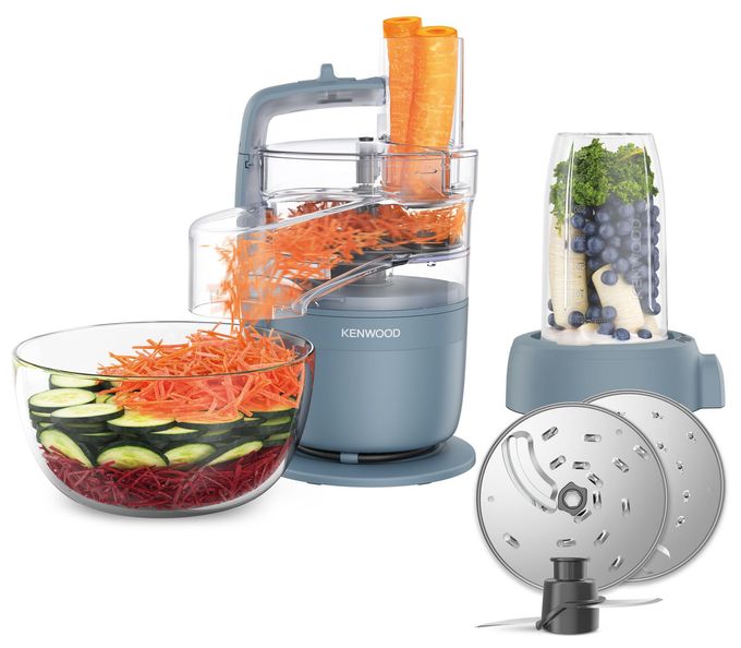 900 W Küchenmaschine 1,3 l mit Waage  FDP23 MultiPro Go Blend (Blau) 
