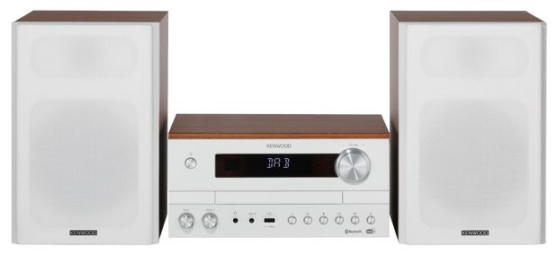Heim-Audio-Mikrosystem DAB, DAB+, FM 50 W Bluetooth  M-820DAB (Weiß, Holz) 