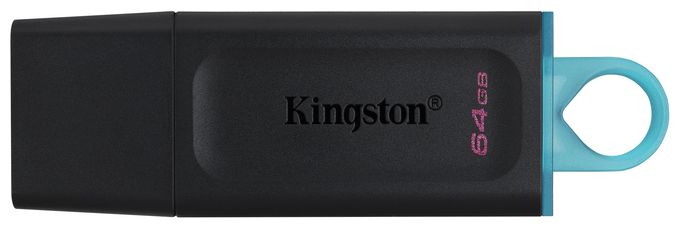 USB Typ-A Stick 64 GB  DataTraveler Exodia (Schwarz, Türkis) 