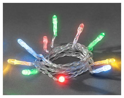 LED 3350 mm Blau, Grün, Rot, Gelb Batterie/Akku 1408-503 LED-Lichterkette 20er batteriebetrieben 