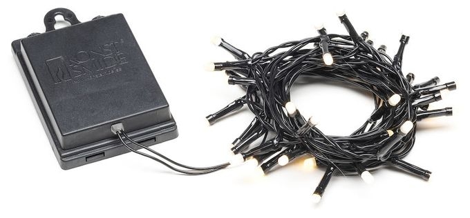 LED 390 mm Ultra-Warmweiß(2500K) Batterie/Akku 3724-130 Lichterkette (IP44) 