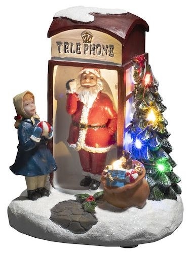 LED Multi Batterie/Akku 4211-000 LED Weihnachtsmann Telefonzelle 
