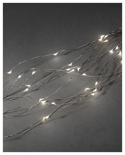 LED Warmweiß DC 6382-190 Tropfenlametta 