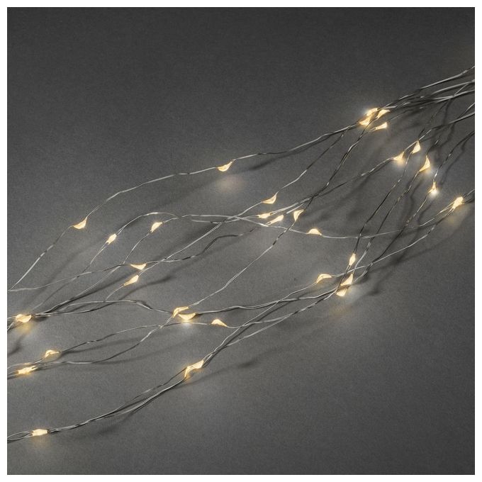 LED Tropfenlametta 10 Straenge 