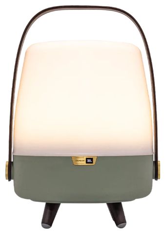 8 W Bluetooth Lautsprecher Laufzeit bis 11 h  Lite-up Play Mini (Grün, Weiß, Holz) 