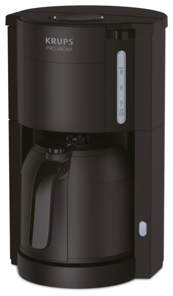 10 Tassen Thermo Filterkaffeemaschine 1,0 l  KM3038 Pro Aroma Therm (Schwarz) 