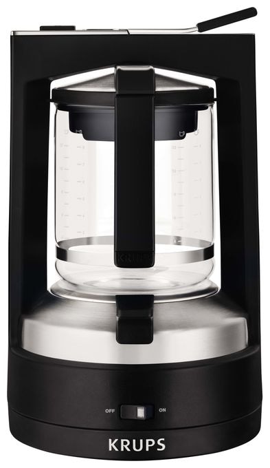 12 Tassen Filterkaffeemaschine 1,2 l  KM4689 T 8.2 Druckbrüh-Automat (Schwarz) 