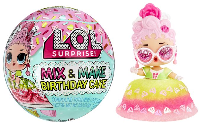 L.O.L. Surprise! Mix & Make Birthday Cake Tots Asst in PDQ 