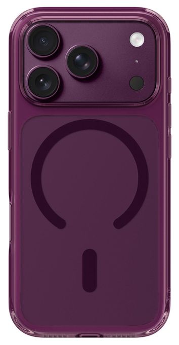 Cover für Apple iPhone 18 Pro Max (Transparent, Burgund) Crystal Fluro 