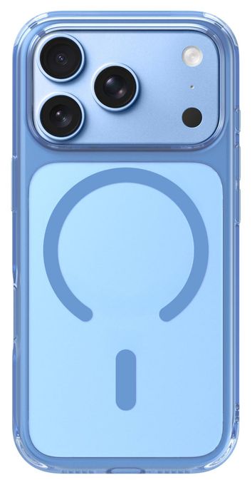 Cover für Apple iPhone 18 Pro Max  Crystal Fluro (Transparent, Blau) 