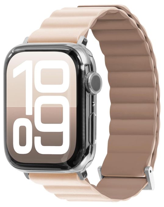 Armband Watch Series 4-10/Watch SE/Watch Ultra 44/45/46/49 mm  Novi Sport (Beige, Karamell) 