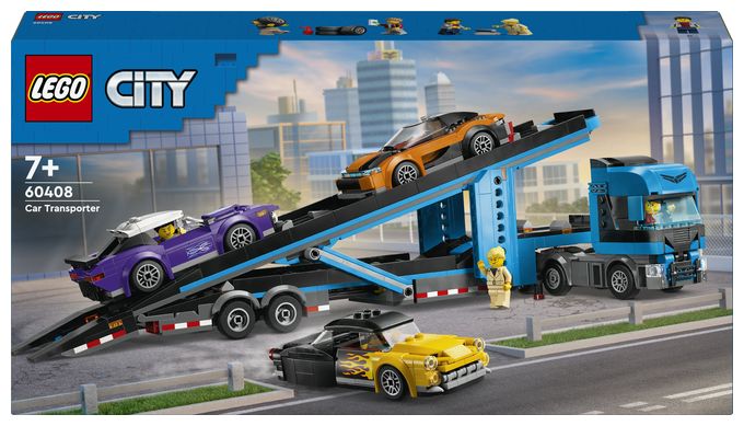 Autotransporter mit Sportwagen 
