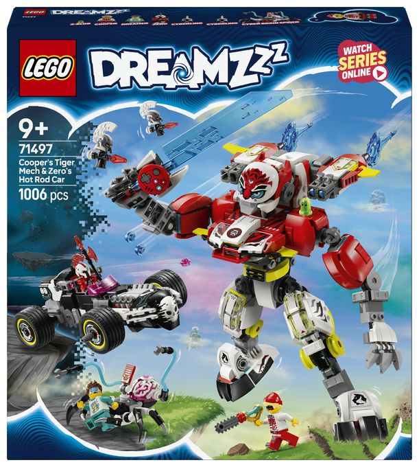 Coopers Tiger-Mech und Zero's Hot Rod Auto 