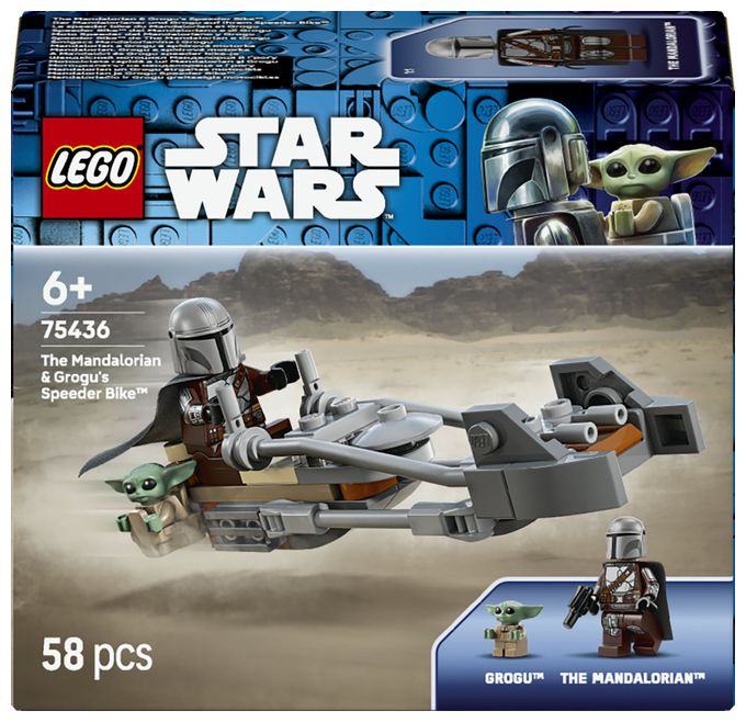 Der Mandalorianer und Grogu auf ihrem Speeder Bike™ 